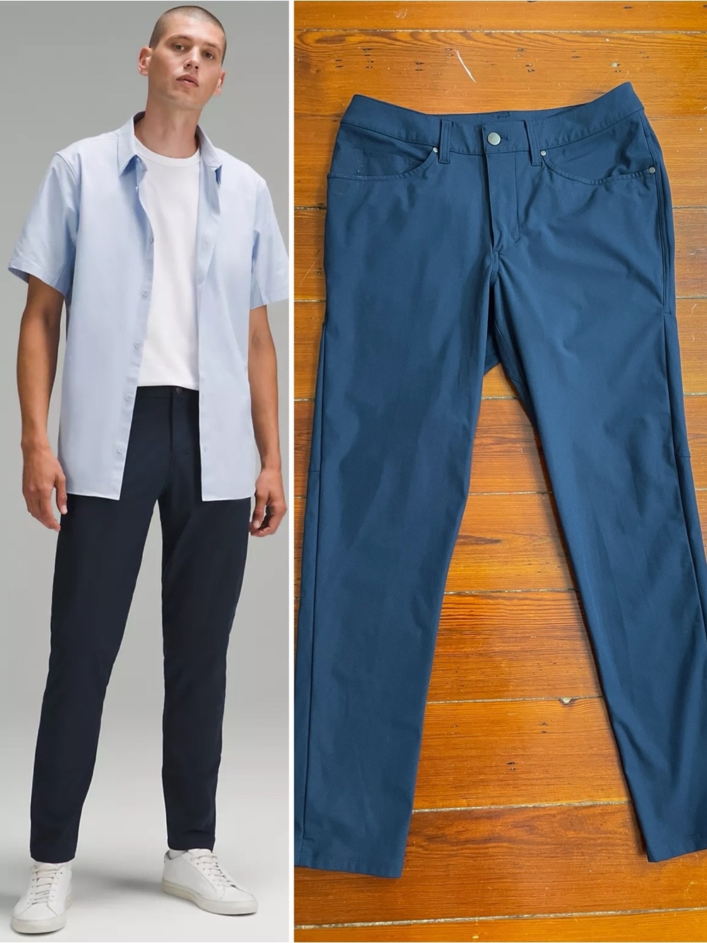Lululemon ABC Slim Fit Pant Warpstreme True Navy Athletic Casual Men’s 30 🧡🎀